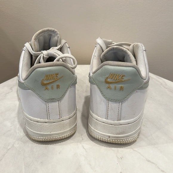 🔥Nike Air Force 1 White and Gold Sneakers🔥 - Picture 3 of 4
